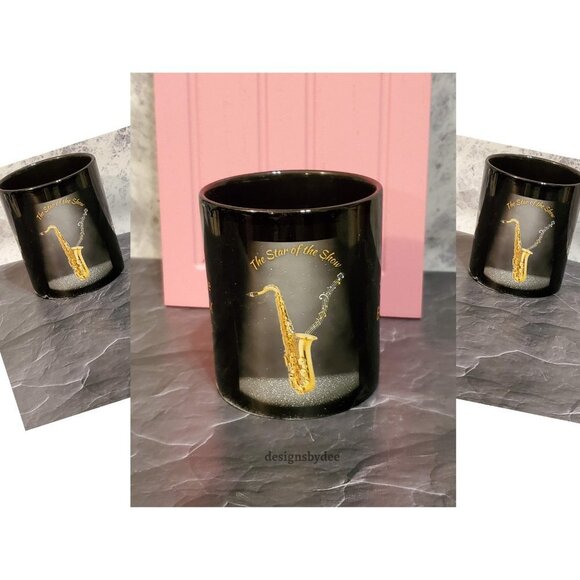 The Saxophone-Star of the Show-Gusseted Cotton Canvas Tote, Coffee Mug Combo - Picture 4 of 11